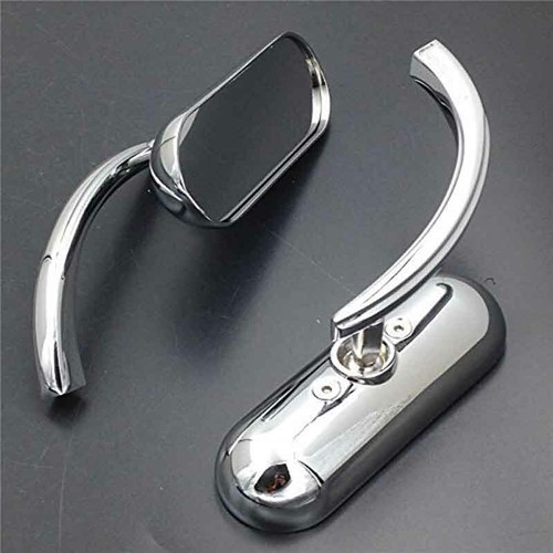 2pcs chrome mini oval rearview - 2pcs,