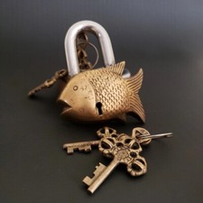 Antique Fish Shape Padlock