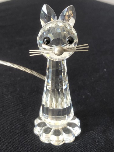 Swarovski cat with - cat, tail