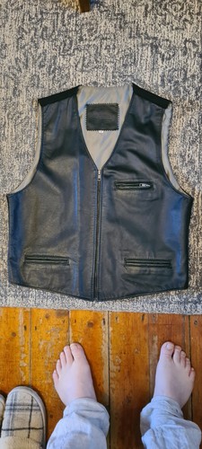 Men leather waistcoat - men's,