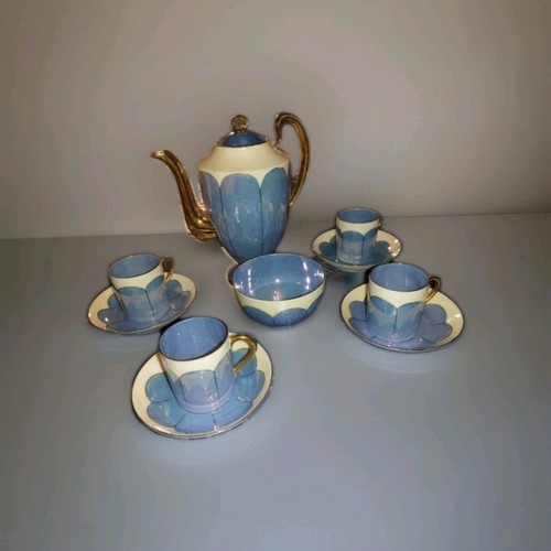 Art deco phoenix china lustre - art,