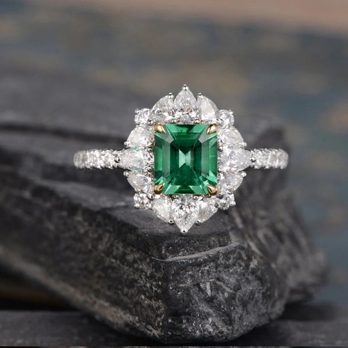 14k white gold over - white, vintage