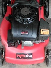 power devil lawn mower   used to start