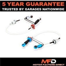 FORD TRANSIT MK6 2000-2006 2.0 FWD DIESEL GEAR SELECTOR CABLES PAIR GREY BLUE
