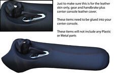 black stitch FITS TVR T350 TAMORA CENTER CONSOLE LEATHER COVER & GEAR HANDBRAKE