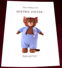 BEATRIX POTTER - TOM KITTEN TOY - ALAN DART KNITTING PATTERN DK 33cm
