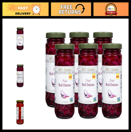Pickled red onions non - -, non-gmo