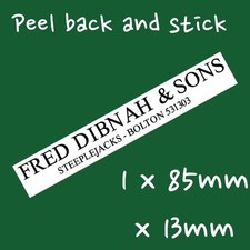 Tonka Fred dibnah & sons Truck