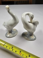Lladro Goose Figurines. A