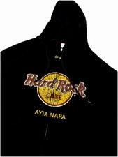 Hard Rock Cafe Ayia Napa 00’s Vintage Zip-Up Hoodie, Size. M Unisex