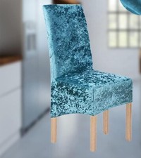 Crushed velvet stretch dining