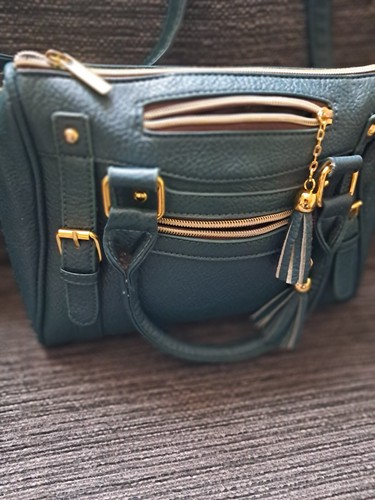 Stylish faux leather green - leather,