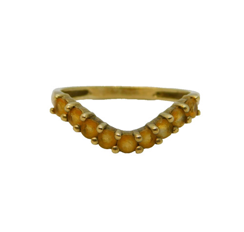 9ct yellow gold citrine set - 9ct,