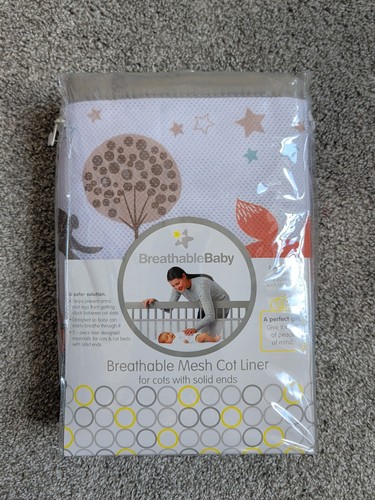 Breathable mesh cot liner for - breathable,
