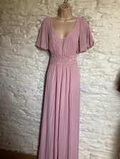 BNWOT Pale Pink Bridesmaid Party Evening Cruise Event Maxi Dress size 18