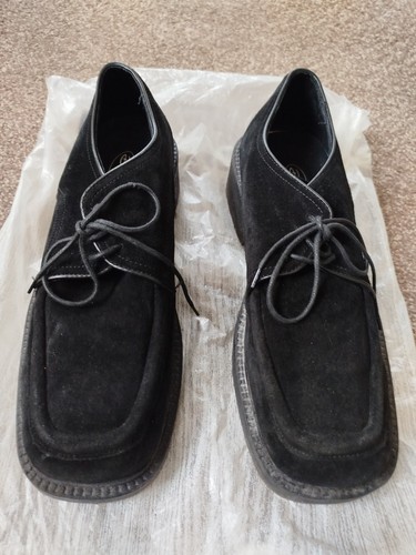Dolcis mens suede black shoes