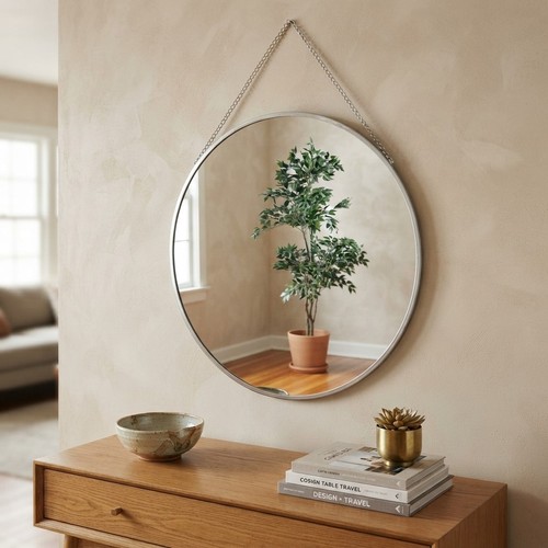 Industrial silver round wall - industrial,