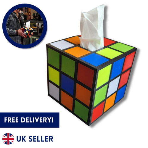 Rubik cube style - tissue, box
