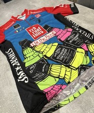 Rare Vintage Aussie Cycling Jersey – Large, Blue/Red with Jack Daniel’s