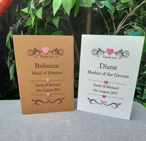 Personalised pink thank you - personalised,