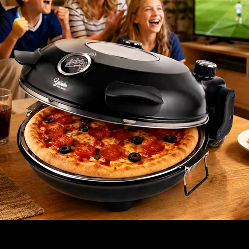 Electric black pizza oven - oven, 12in