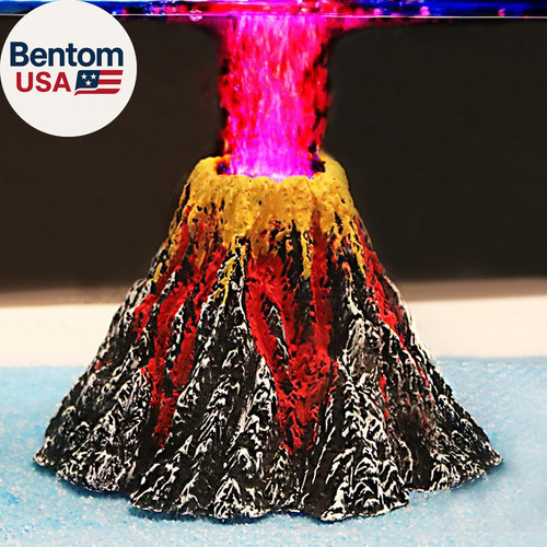 Aquarium volcano ornament kit - ornament,