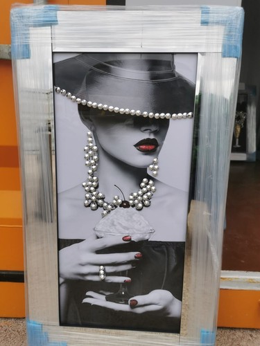 Lady hat with crystal - with,