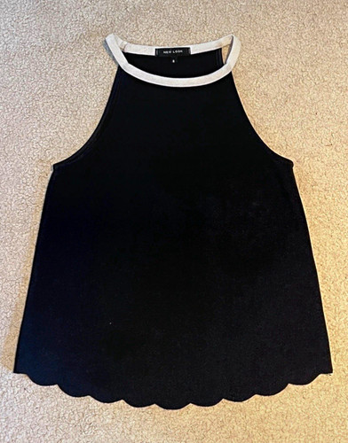 New look black white solid - new,