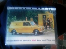 MINI Van And Pick Up  1970 Original Sales Brochure