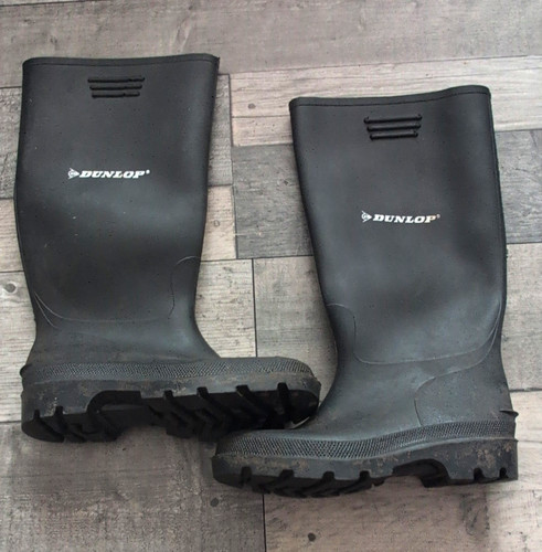Dunlop black rubber safety - rubber,