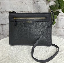 👜OSPREY BNWOT Ladies Medium  Leather Shoulder/Clutch Bag, Slate Grey👜