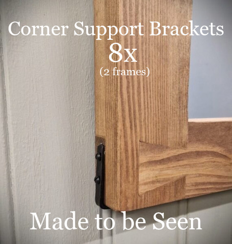 Picture frame corner support