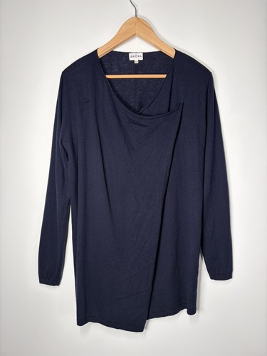 Brora navy blue asymmetric - navy,