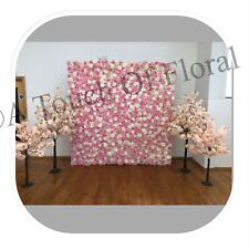 Pink/White Flower Wall 2.3mx2.3m With Blossom Trees X4 HIRE ONLY