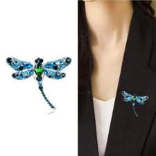Blue Crystal Vintage Dragonfly