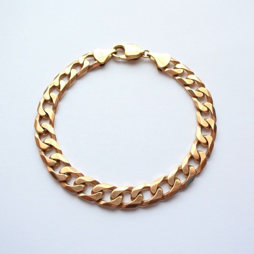 Bracelet chain yellow - chain, 8.5"