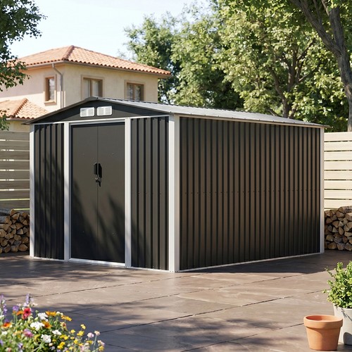 10ft garden shed metal - x,