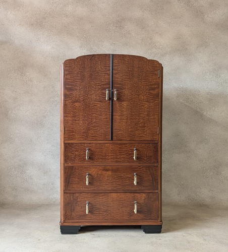 Vintage art deco linen cabinet - deco,