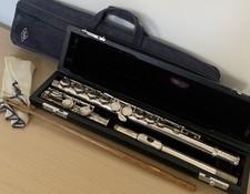Trevor J James London TJ 10ix Flute Musical Instrument + Hard Case & Carry Case