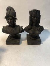 Albert Devine Cleopatra Earl of Essex Busts Resin Figurines Set 