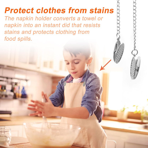 Pcs napkin chain with - 4, clip
