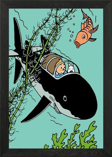 Tintin adventure framed wall - tintin,