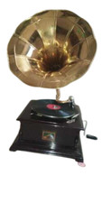 Gramophone square brown colour - square,