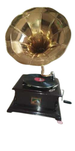 Gramophone square brown colour - gramophone,