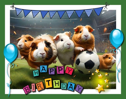 Happy birthday fun football - happy,