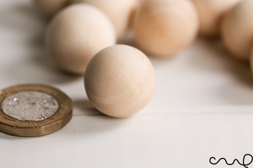 20pcs 20mm wooden - 20mm, balls