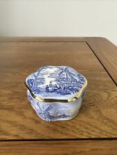 Vintage Palissy Ceramic trinket box Windmill Excellent Condition