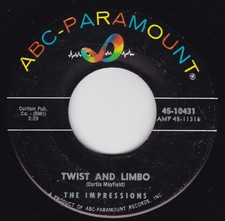 Soul / R&B--The Impressions ‎– Twist And Limbo / Sad, Sad Girl And Boy - HEAR !!