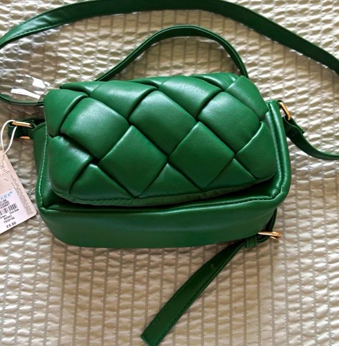 Primark green woven faux - green,