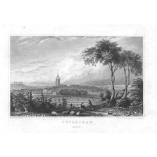 FAVERSHAM Kent - Antique Print